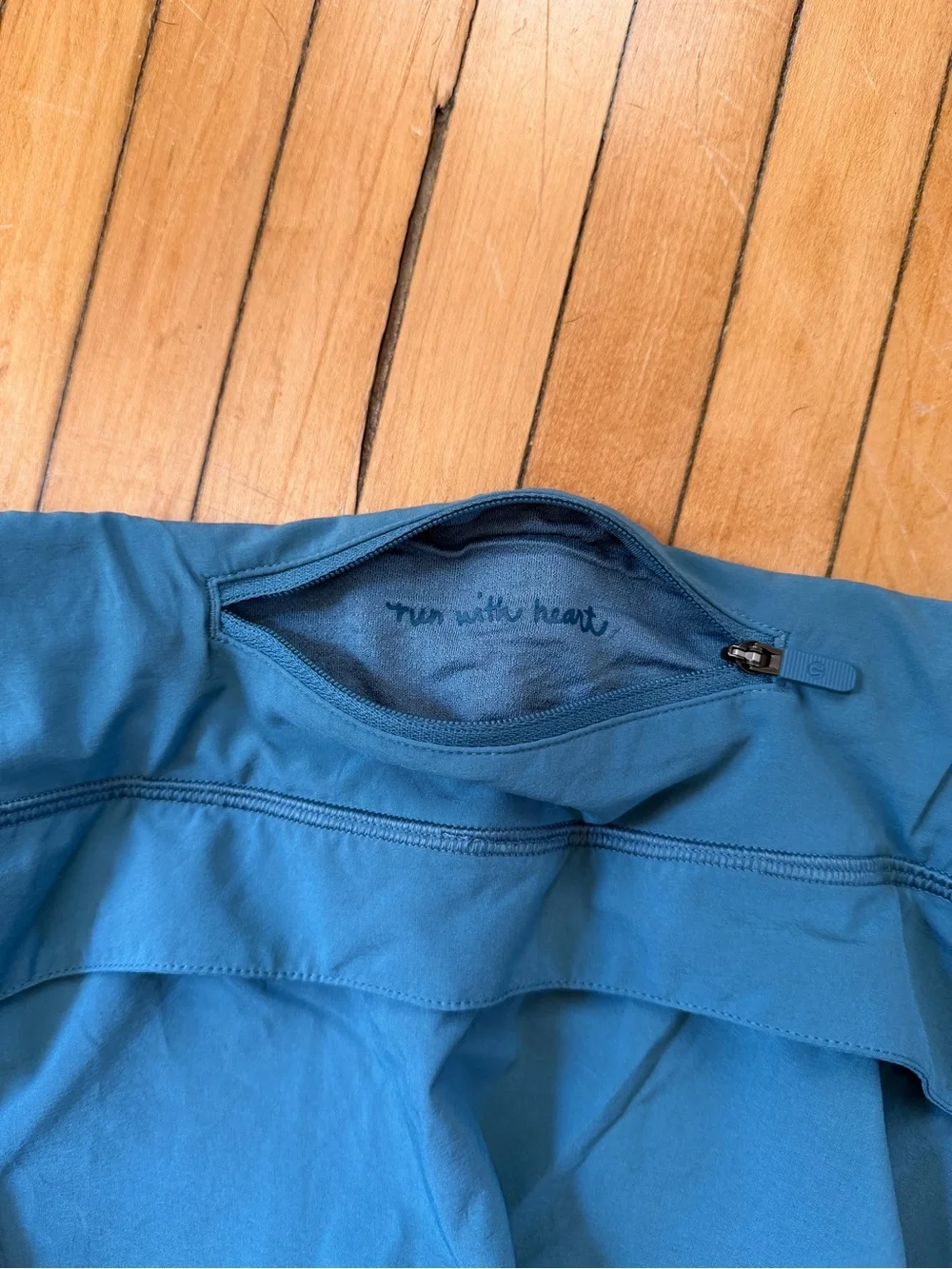 Lululemon Run Pace Setter Skirt Skort Teal Golf Tennis Women Sz. 8 - Picture 7 of 8